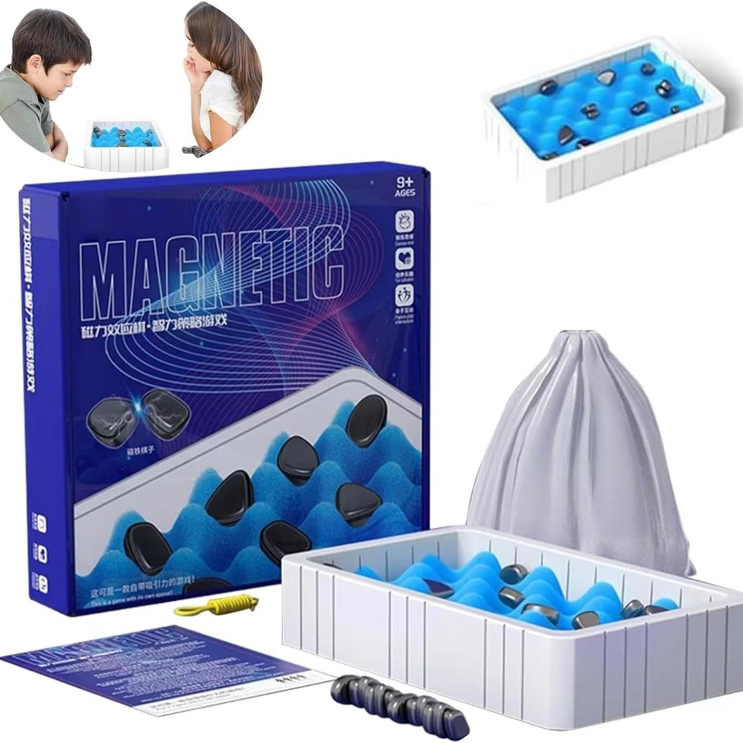 Magnetic Chess Game Board Magnetic Chess Set Games Magnet Board Game Magnetic Chess Set Family Board Games for Kids and Adults - Fun Learning Store