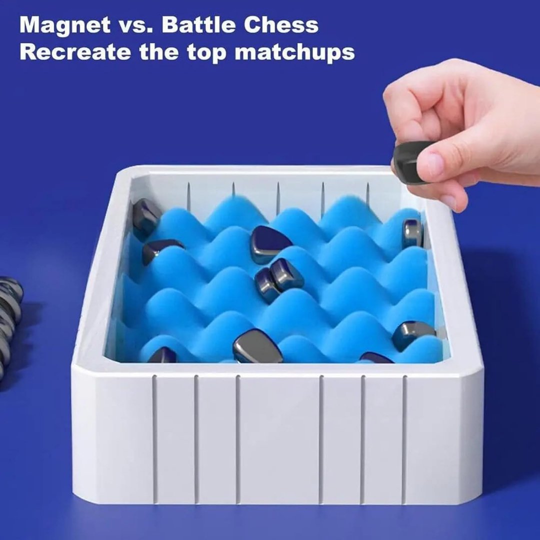 Magnetic Chess Game Board Magnetic Chess Set Games Magnet Board Game Magnetic Chess Set Family Board Games for Kids and Adults - Fun Learning Store