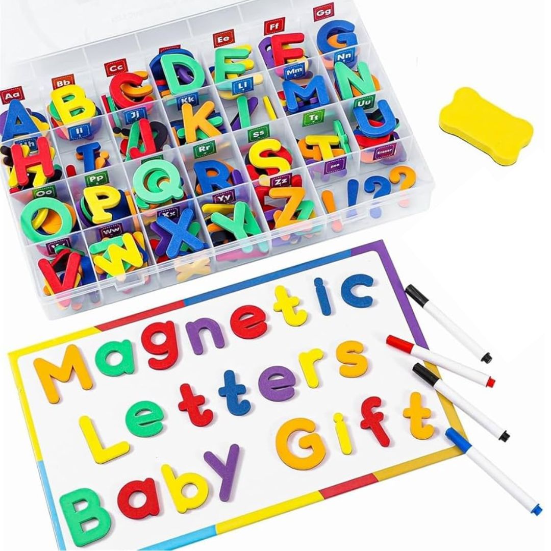 Magnetic Letters Board & Box for Kids: Fun Learning Tool for the Alphabet - Fun Learning Store