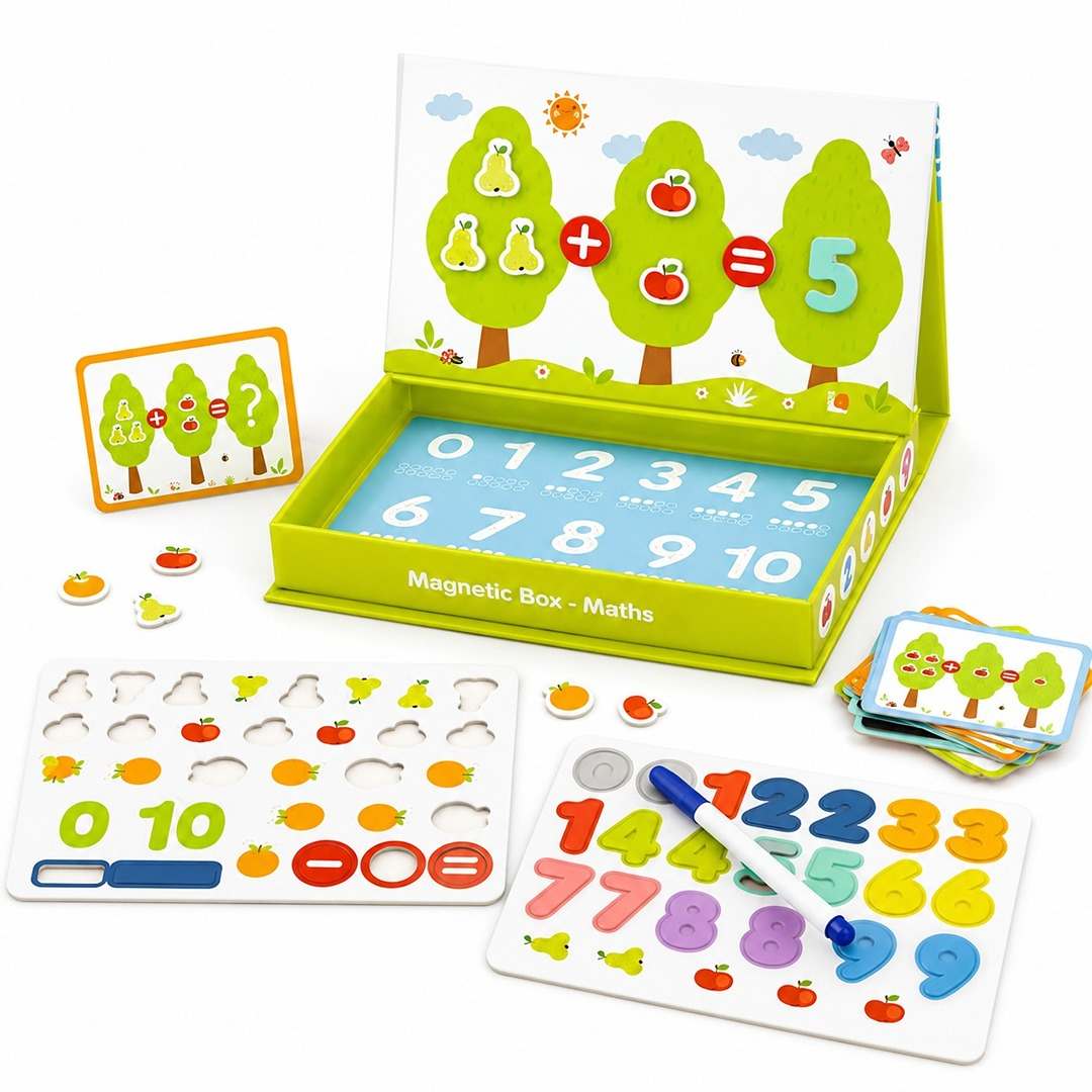 Magnetic Travel Play Box – Math Learning Set - 3+ Years - Fun Learning Store