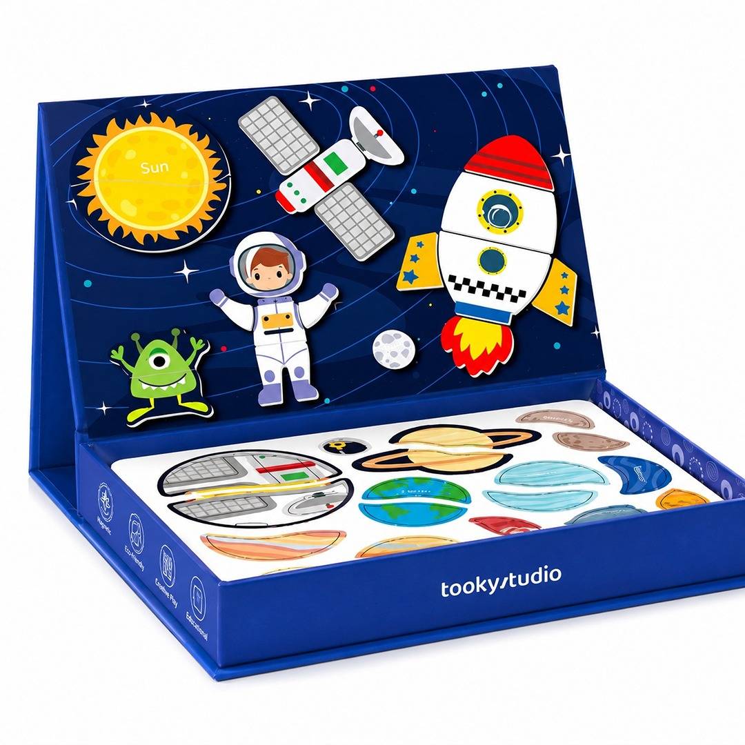 Magnetic Travel Play Box – Space Adventure Set - 3+ Years - Fun Learning Store