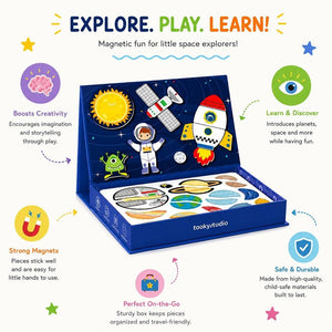 Magnetic Travel Play Box – Space Adventure Set - 3+ Years - Fun Learning Store