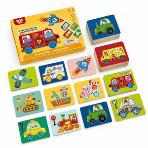 Magnetic Travel Play Box – Transportation Adventure Set – 3+ Years - Fun Learning Store