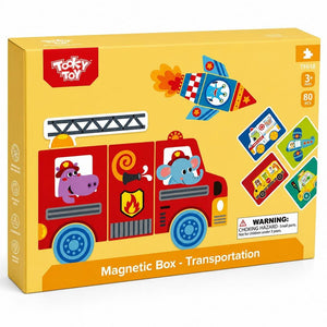 Magnetic Travel Play Box – Transportation Adventure Set – 3+ Years - Fun Learning Store