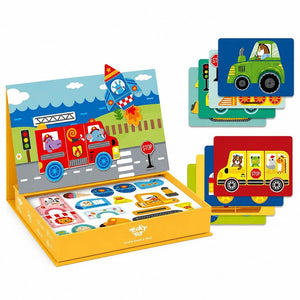Magnetic Travel Play Box – Transportation Adventure Set – 3+ Years - Fun Learning Store