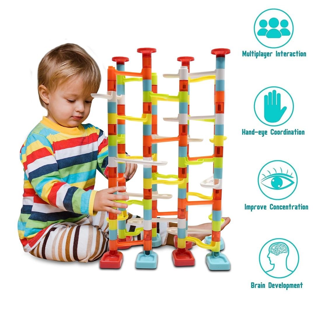 Building Blocks and Maze Toy for Kids - 176 Pcs - Fun Learning Store