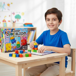 Master of Blocks: The Ultimate 100 - Piece Wooden Logic & Color Challenge! - Fun Learning Store