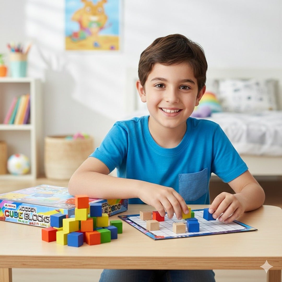 Master of Blocks: The Ultimate 100 - Piece Wooden Logic & Color Challenge! - Fun Learning Store