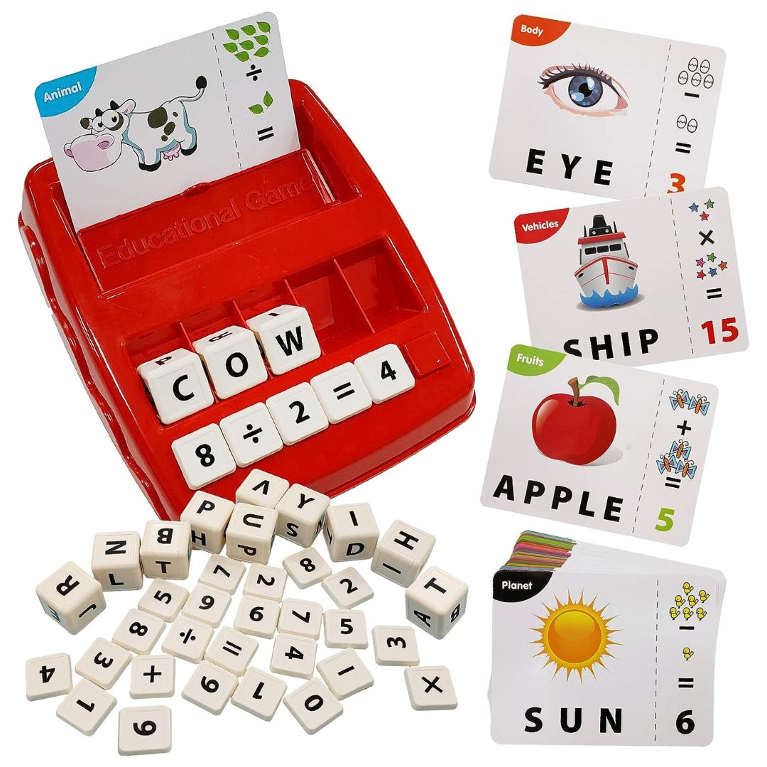 Matching Letters Game - 2 in 1 Math and English Learning Machine - Fun Learning Store