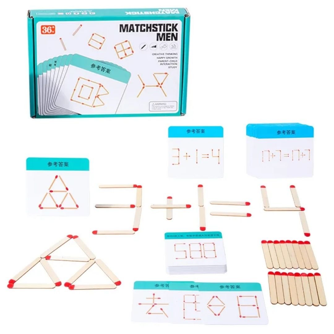 Matchstick Puzzles Kit - Enhance Math Skills and Create Joyful Memories - Fun Learning Store