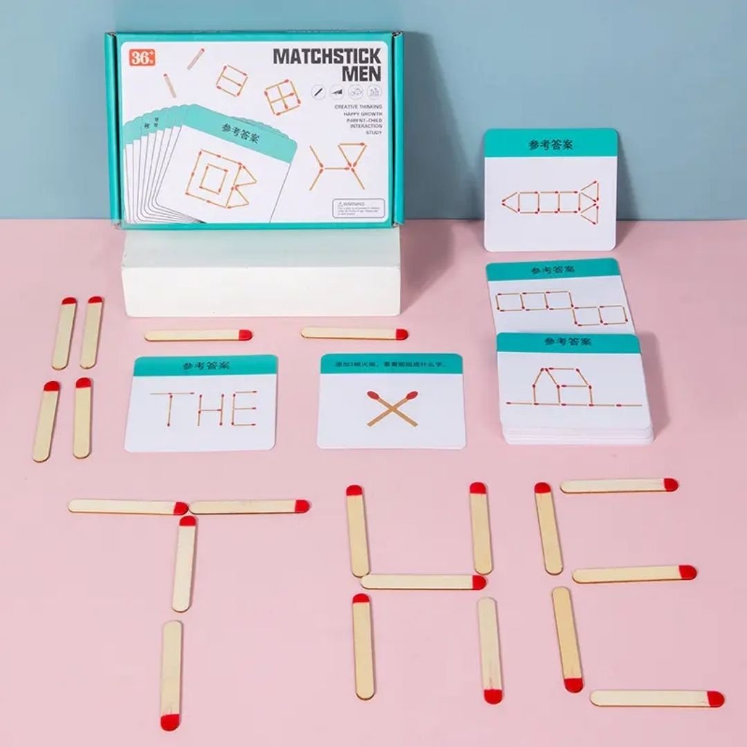 Matchstick Puzzles Kit - Enhance Math Skills and Create Joyful Memories - Fun Learning Store