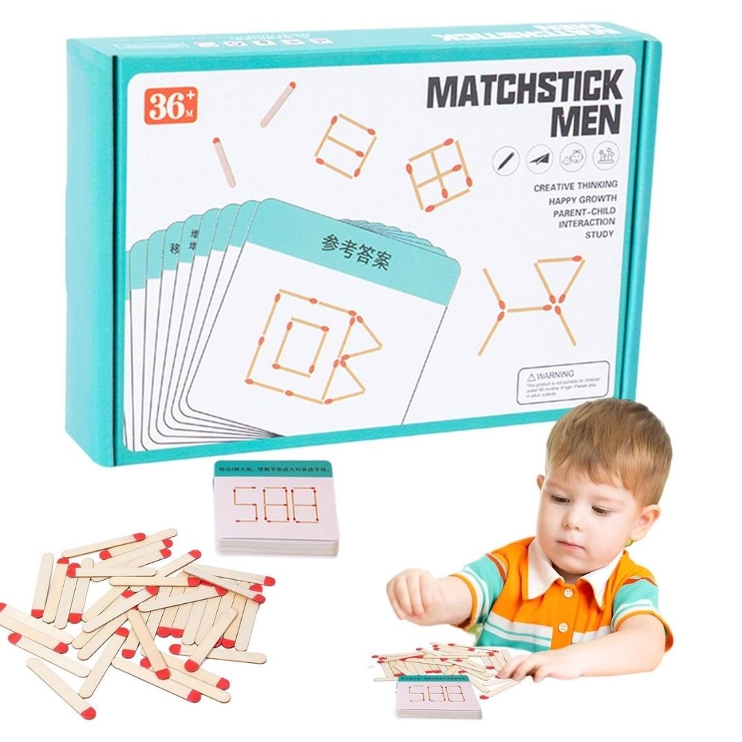 Matchstick Puzzles Kit - Enhance Math Skills and Create Joyful Memories - Fun Learning Store