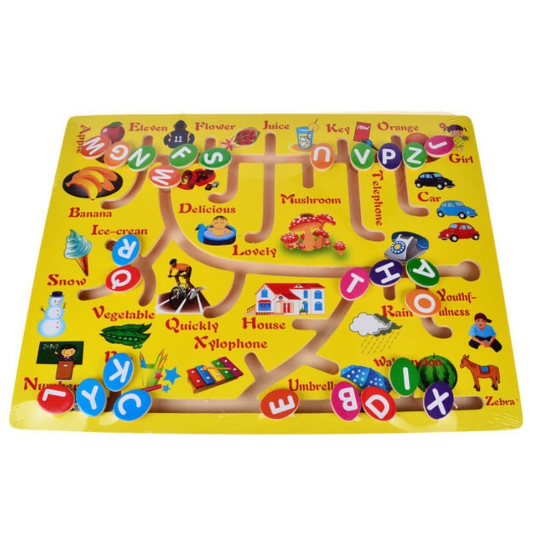 Math and Alphabet Matching Sliding Maze Board – A Fun & Educational Puzzle! - Fun Learning Store