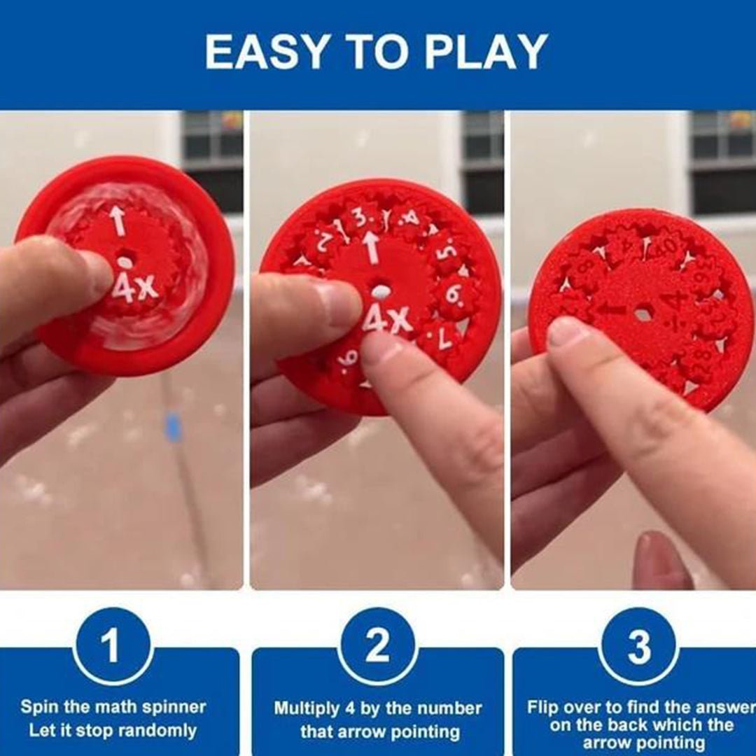 Math Fact Fidget Spinners – Fun and Educational Toy for Kids |+5 years - Fun Learning Store
