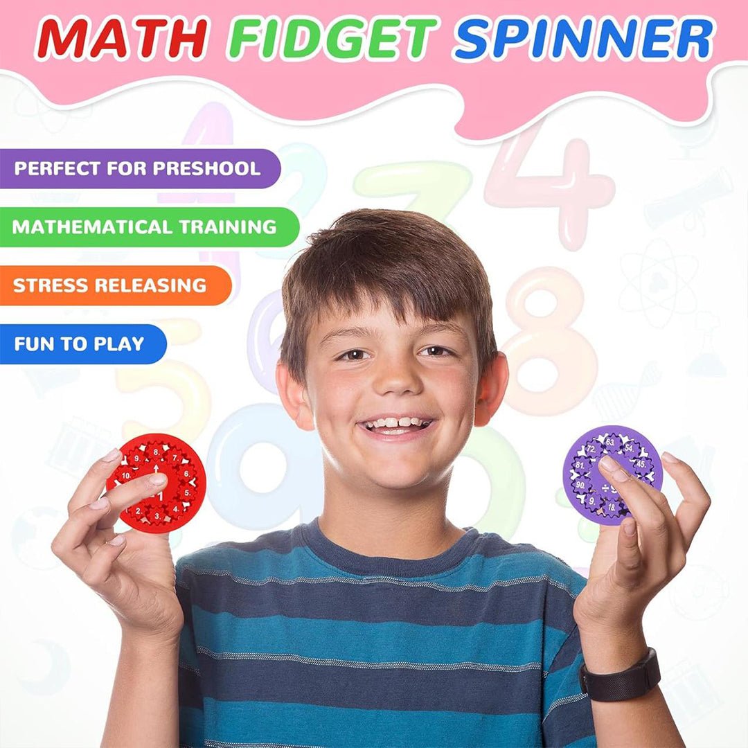 Math Fact Fidget Spinners – Fun and Educational Toy for Kids |+5 years - Fun Learning Store