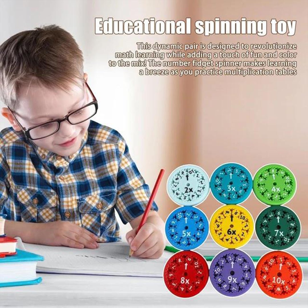 Math Fact Fidget Spinners – Fun and Educational Toy for Kids |+5 years - Fun Learning Store