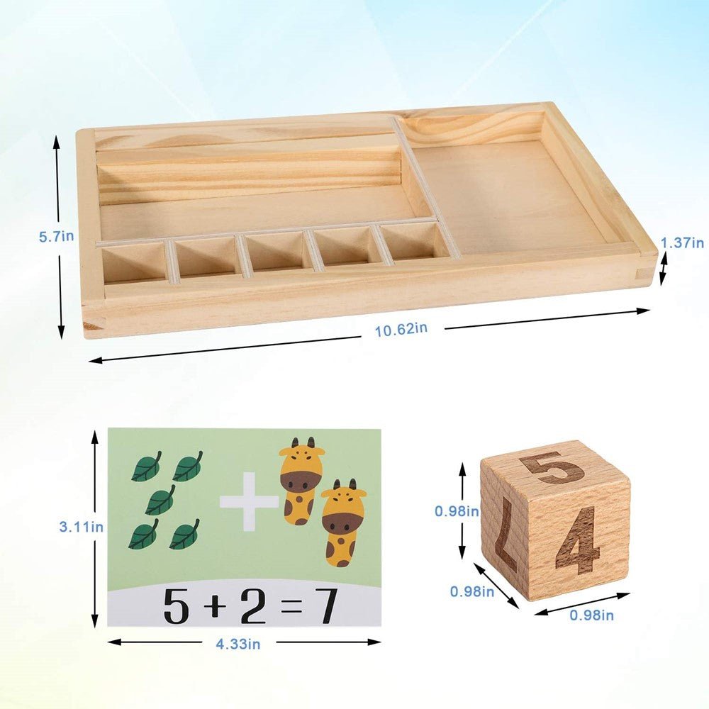 Math Mastery Fun - Interactive Wooden Learning Game for Kids - Fun Learning Store