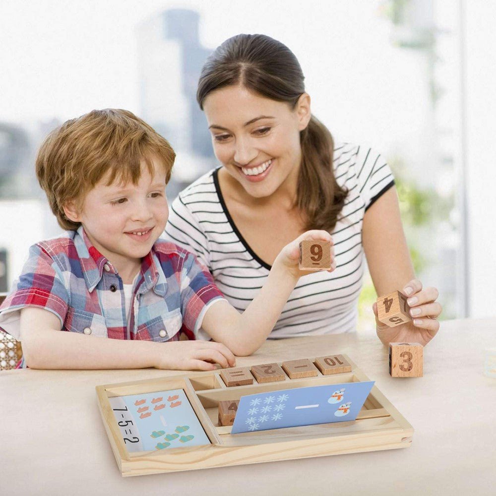 Math Mastery Fun - Interactive Wooden Learning Game for Kids - Fun Learning Store