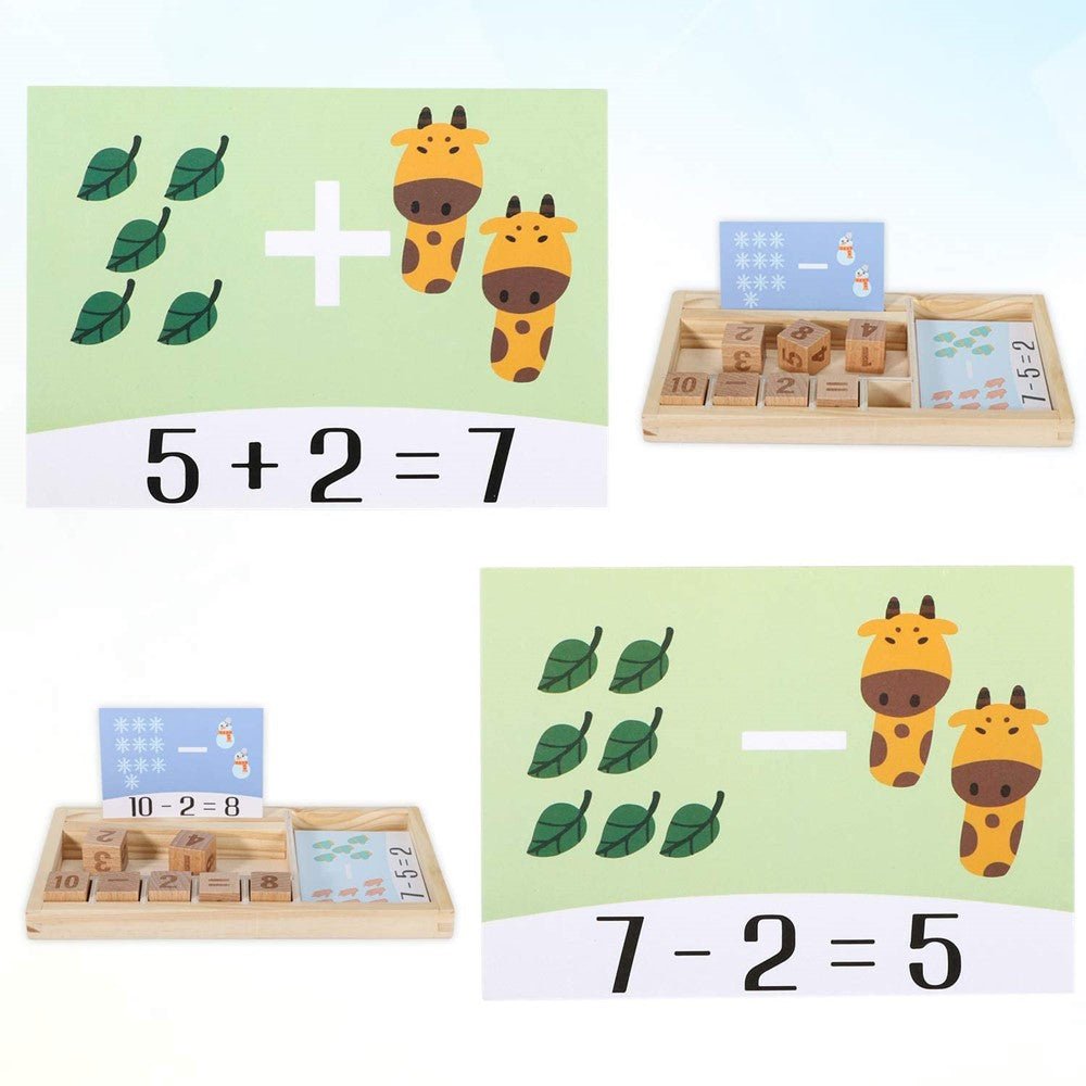 Math Mastery Fun - Interactive Wooden Learning Game for Kids - Fun Learning Store