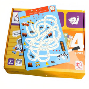 Mazes Game for Children | 25 Write & Wipe Cards - Fun Learning Store