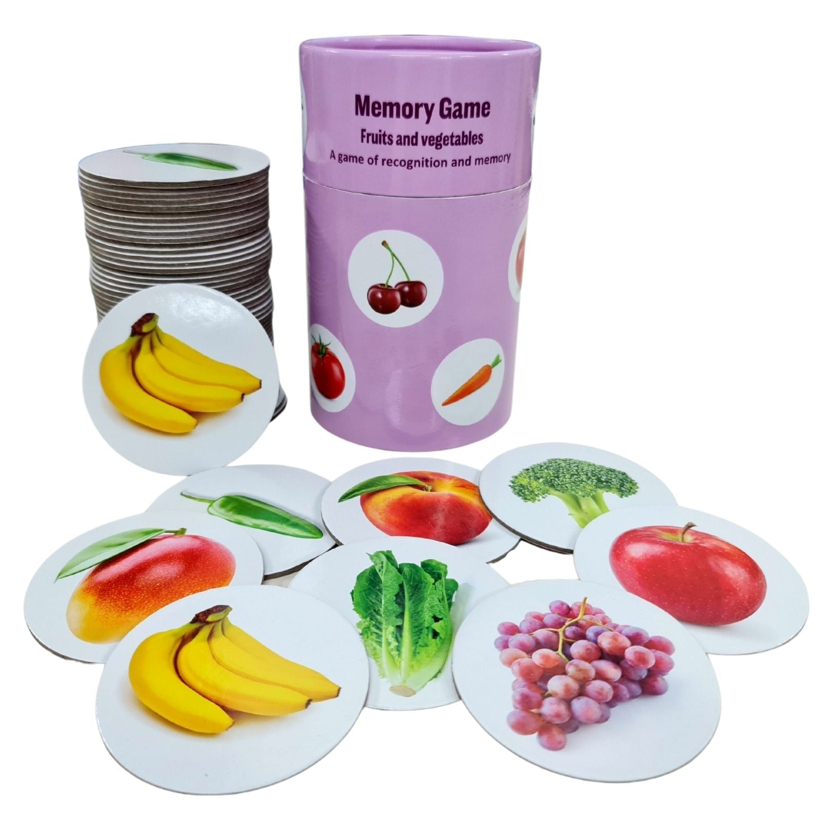 Memory Game: Fruits & Vegetables - Fun Learning Store