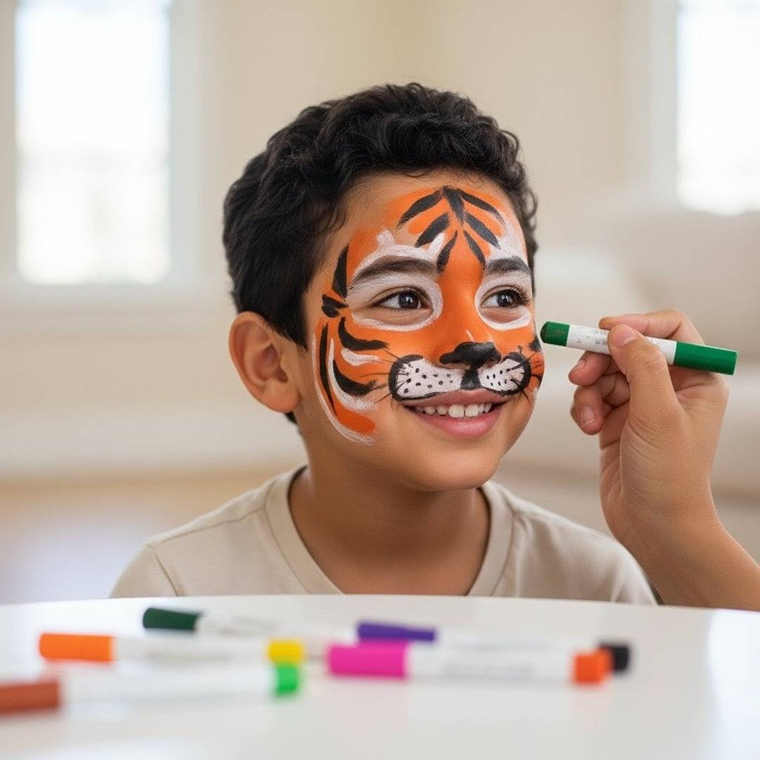 Mess - Free Face Paint Sticks – 12 Bright Colors for Kids’ Fun & Easy Creativity - Fun Learning Store