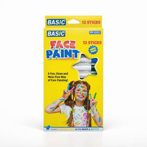 Mess - Free Face Paint Sticks – 12 Bright Colors for Kids’ Fun & Easy Creativity - Fun Learning Store
