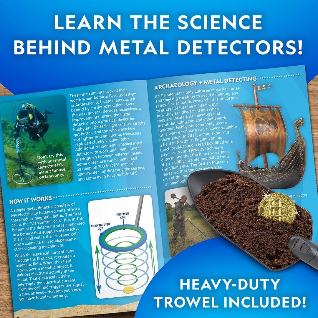 Metal Detector Starter Kit for Young Explorers - Treasure Hunt Begins Here - Fun Learning Store