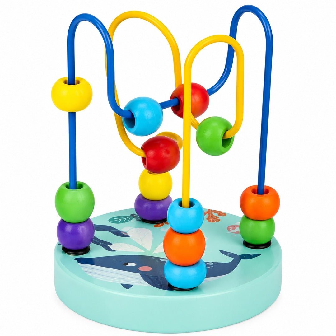 Mini Beads Coaster Wooden Activity Toy – 12+ Months - Fun Learning Store