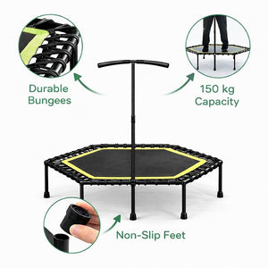 Mini Hex Trampoline: The Ultimate Home Fitness Powerhouse! - Fun Learning Store