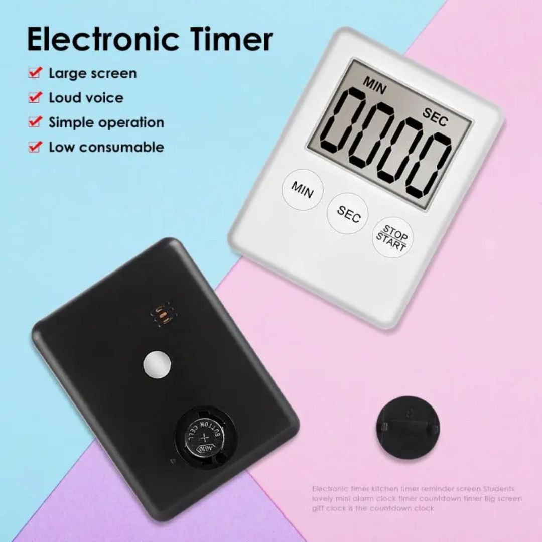 Mini Slim Electronic Countdown Timer With Alarm - Fun Learning Store