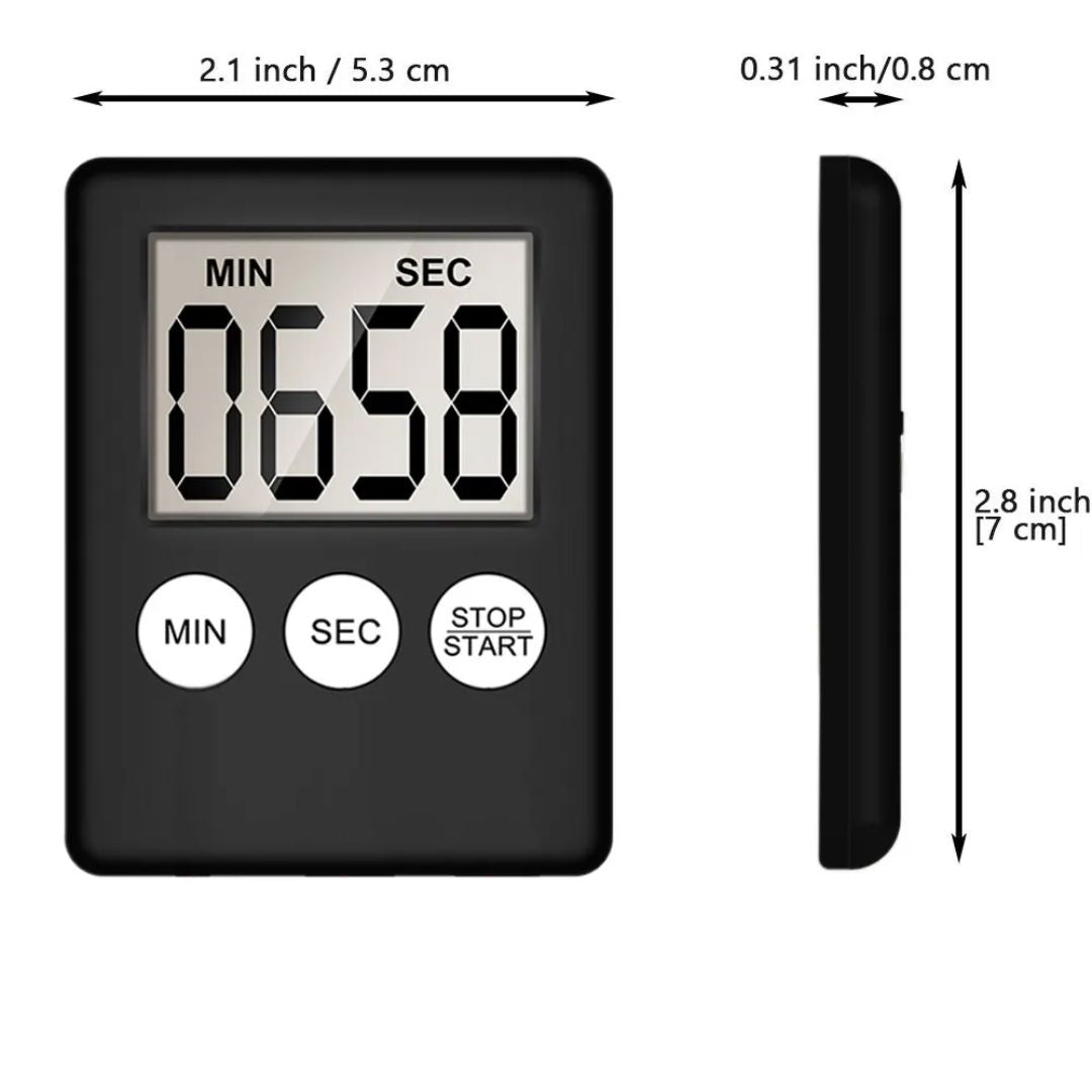 Mini Slim Electronic Countdown Timer With Alarm - Fun Learning Store