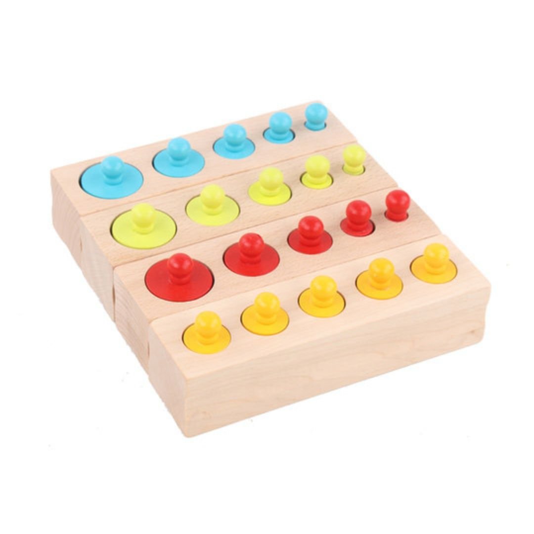 Montessori Colorful Cylinder Blocks – Sensory Learning & Fine Motor Fun! - Fun Learning Store