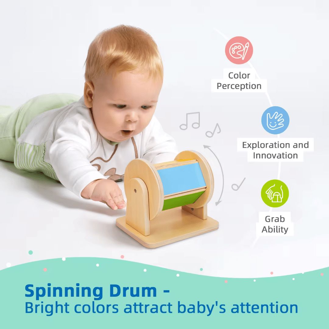 Montessori Early Education Box: Wooden Toys for Babies 0 - 6 Months - Fun Learning Store