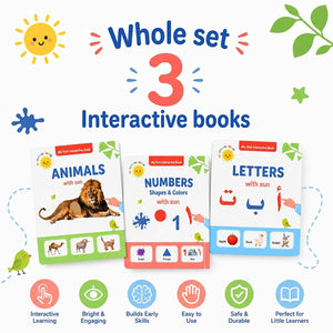 Montessori My First Book Collection: Animals, Letters & Numbers – 3 Books - Fun Learning Store