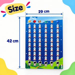 Motivation & Reward Educational Strategy – Space Rocket Progress Board – Visual Student Reward Tracker - Fun Learning Store