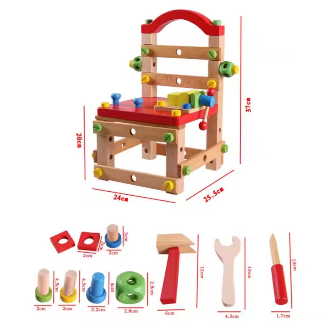 Multi - Functional Tool Chair - Inspire Creativity and Build Confidence - Fun Learning Store