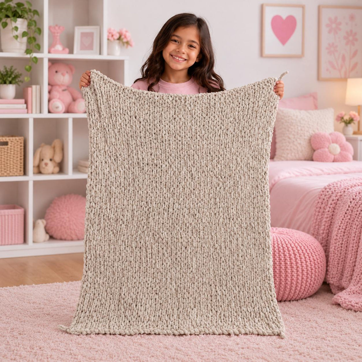 My Cozy Blanket – DIY Finger Knitting & Craft Kit for Kids - Fun Learning Store