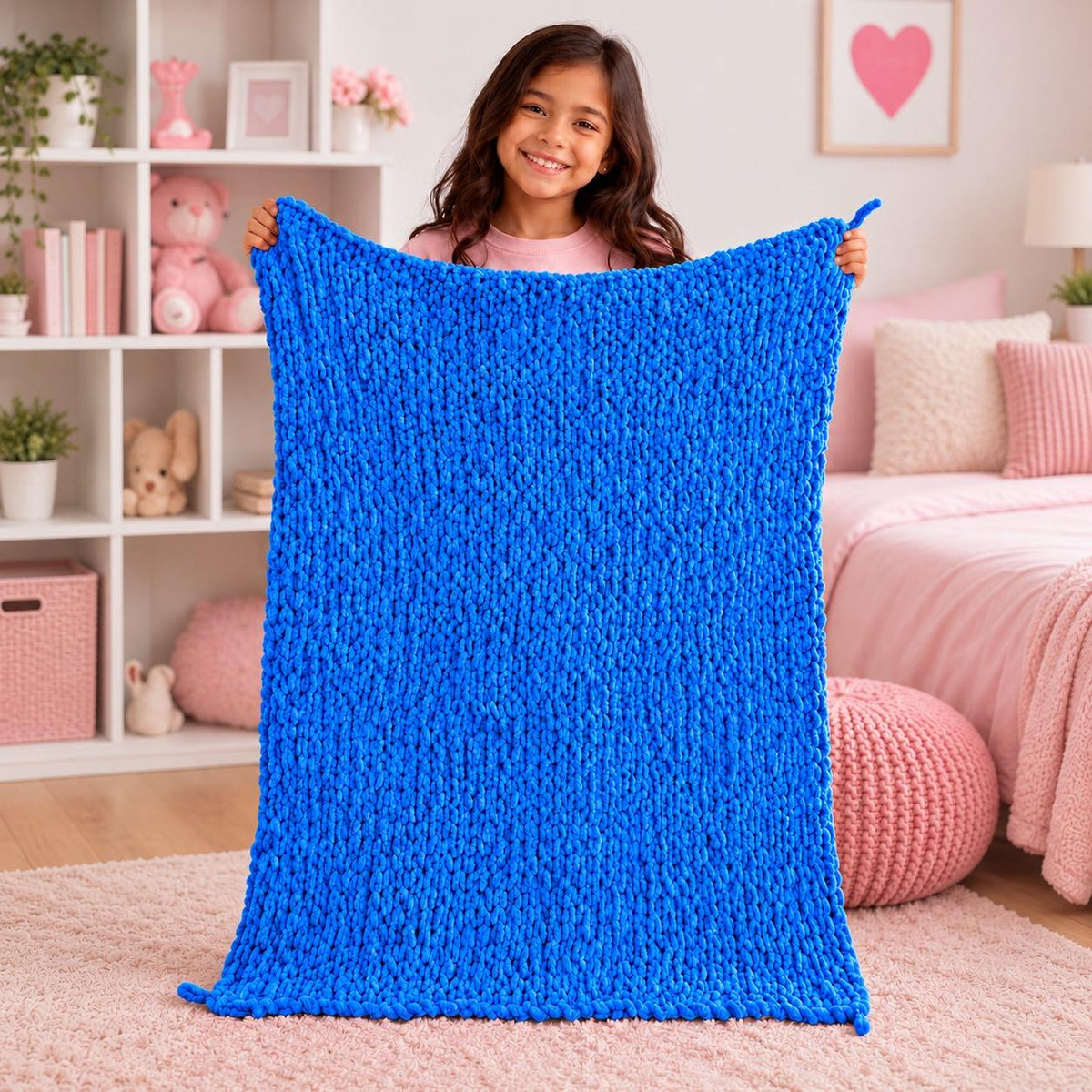 My Cozy Blanket – DIY Finger Knitting & Craft Kit for Kids - Fun Learning Store