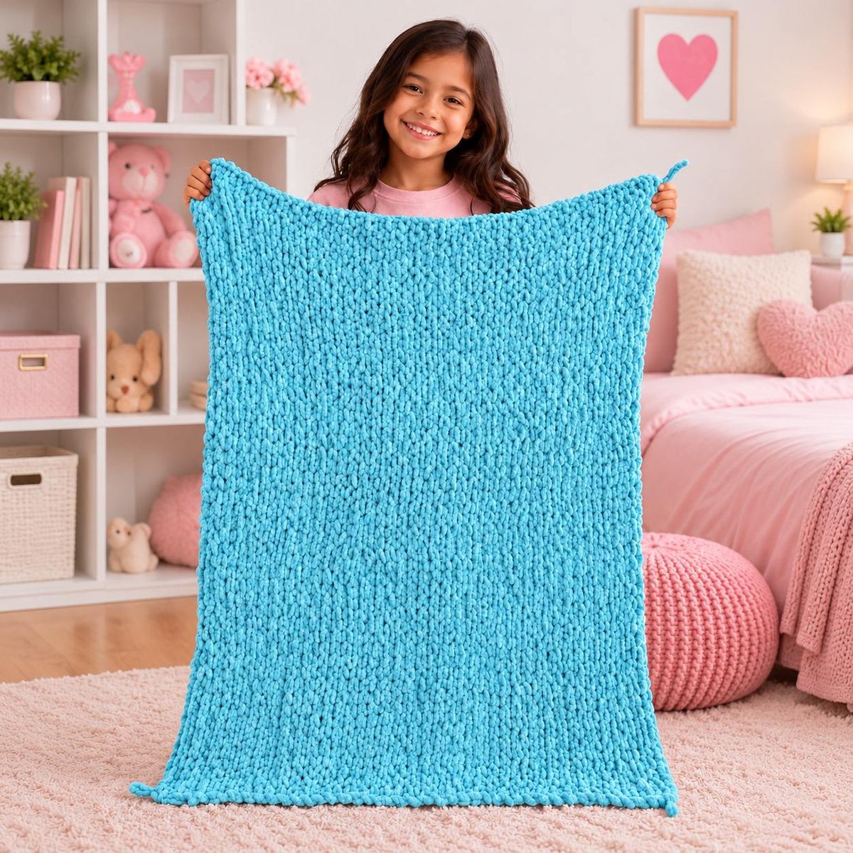 My Cozy Blanket – DIY Finger Knitting & Craft Kit for Kids - Fun Learning Store