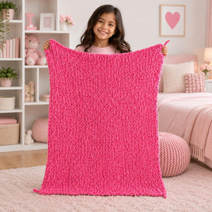 My Cozy Blanket – DIY Finger Knitting & Craft Kit for Kids - Fun Learning Store