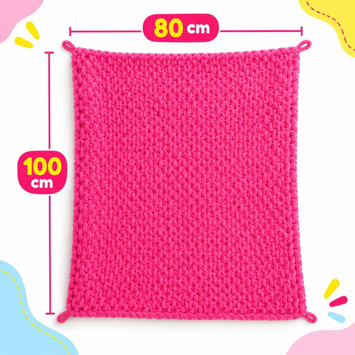 My Cozy Blanket – DIY Finger Knitting & Craft Kit for Kids - Fun Learning Store