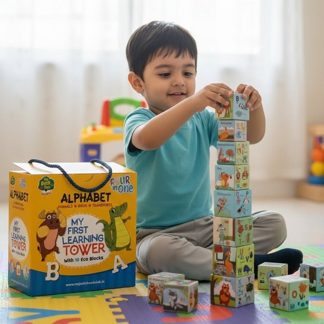 My First Learning MY FIRST LEARNING TOWER | Alphabet, Animals, Birds & Transport Stackin ...