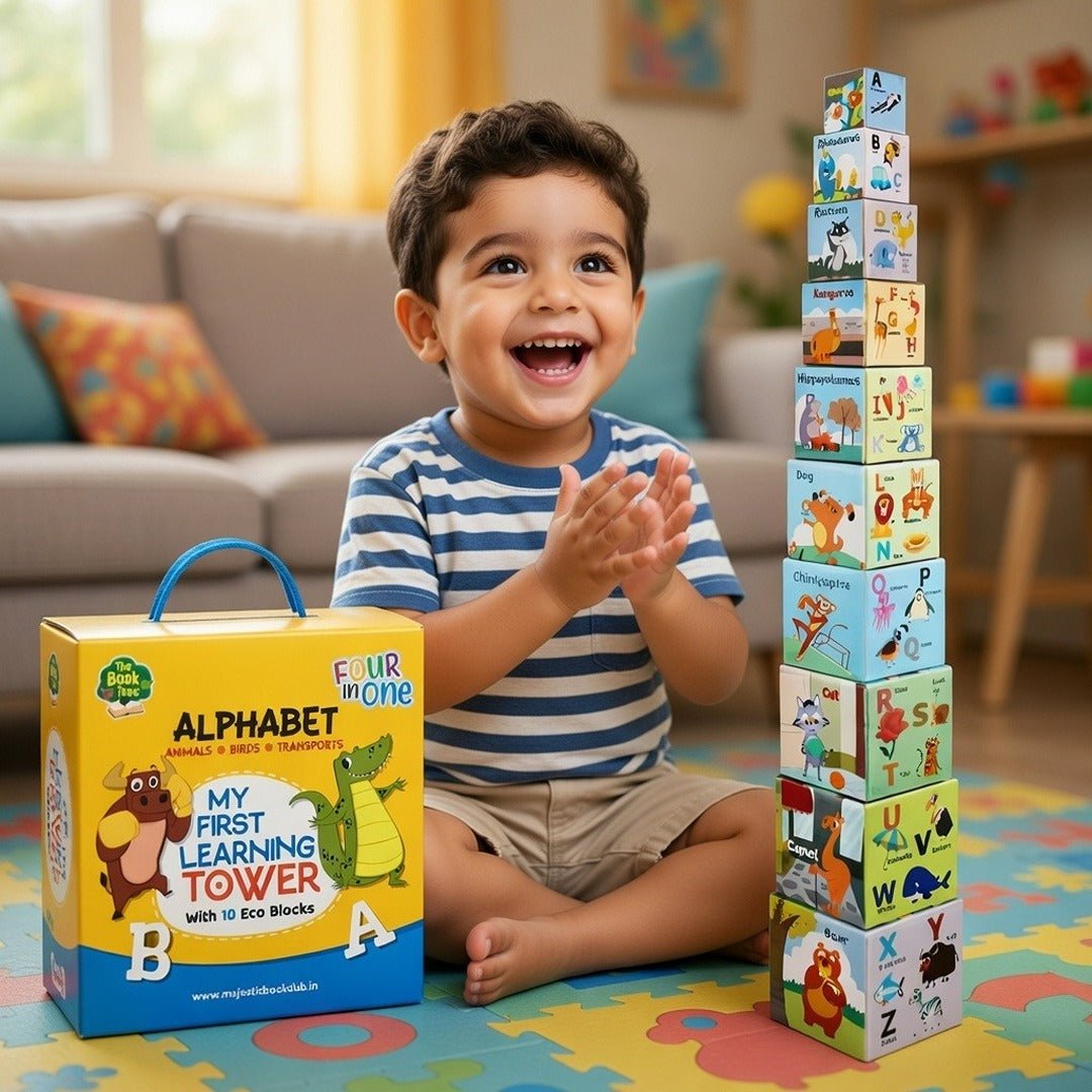 My First Learning MY FIRST LEARNING TOWER | Alphabet, Animals, Birds & Transport Stackin ...