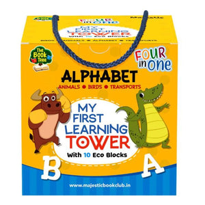 MY FIRST LEARNING TOWER | ALPHABET, ANIMALS, BIRDS & TRANSPORT - Fun Learning Store