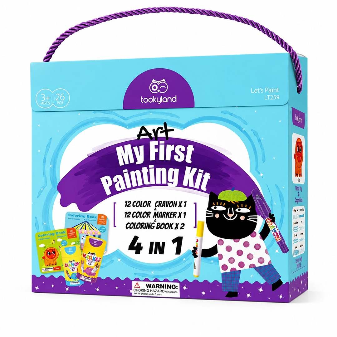 My First Painting Kit | Complete Creative Art Set for Kids 3+ - Fun Learning Store