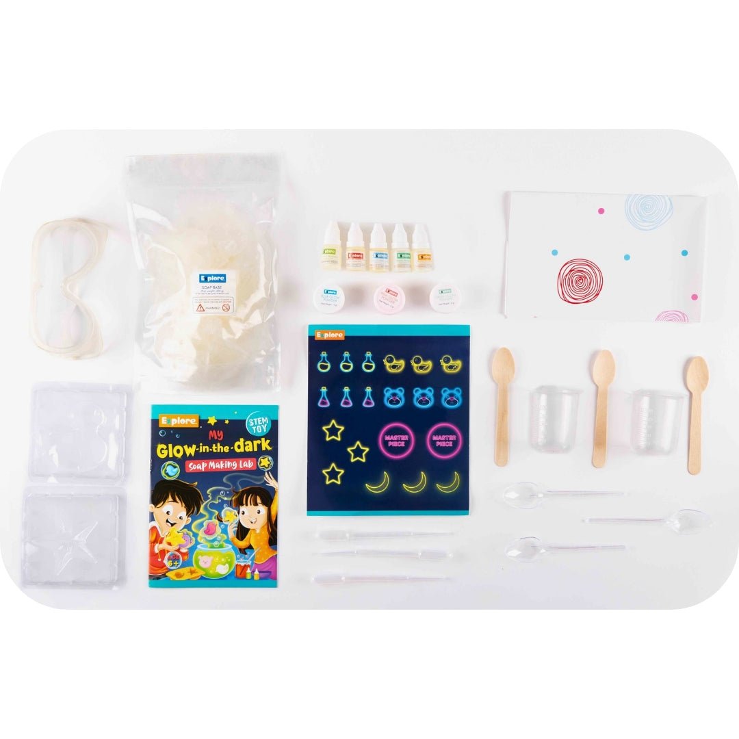 My Glow - in - the - Dark Soap Lab – Create Magical, Glowing Soaps at Home! - Fun Learning Store