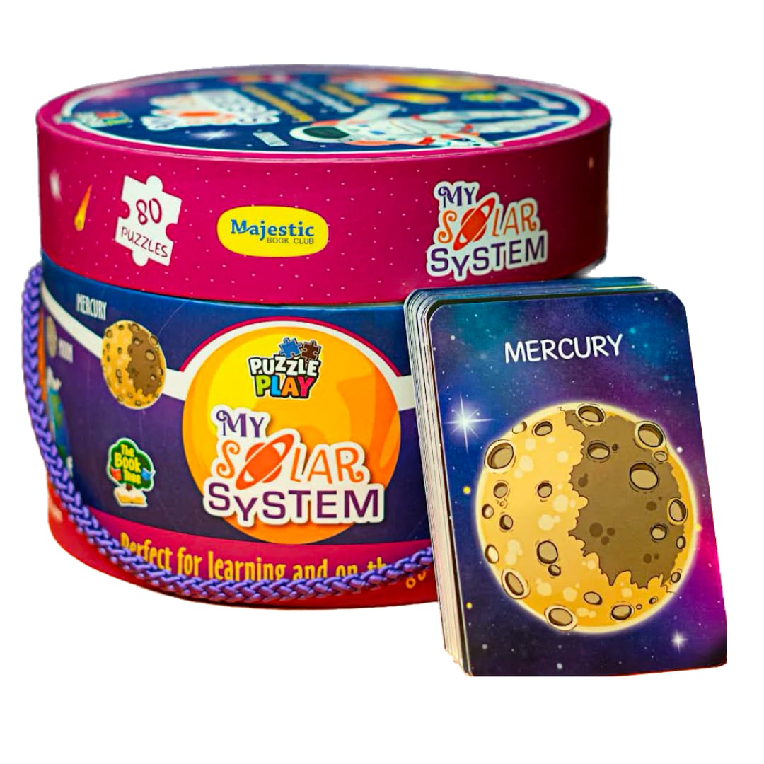 MY SPACE - 80 PIECE PUZZLES AND 25 FACTS FLASH CARDS - Fun Learning Store