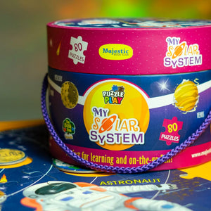 MY SPACE - 80 PIECE PUZZLES AND 25 FACTS FLASH CARDS - Fun Learning Store