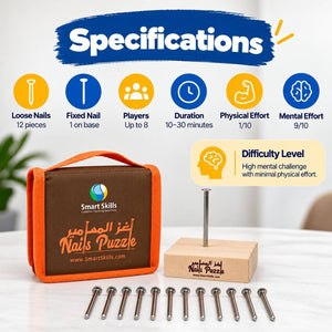 Nails Puzzle – Creative Thinking & Problem-Solving Challenge - Fun Learning Store